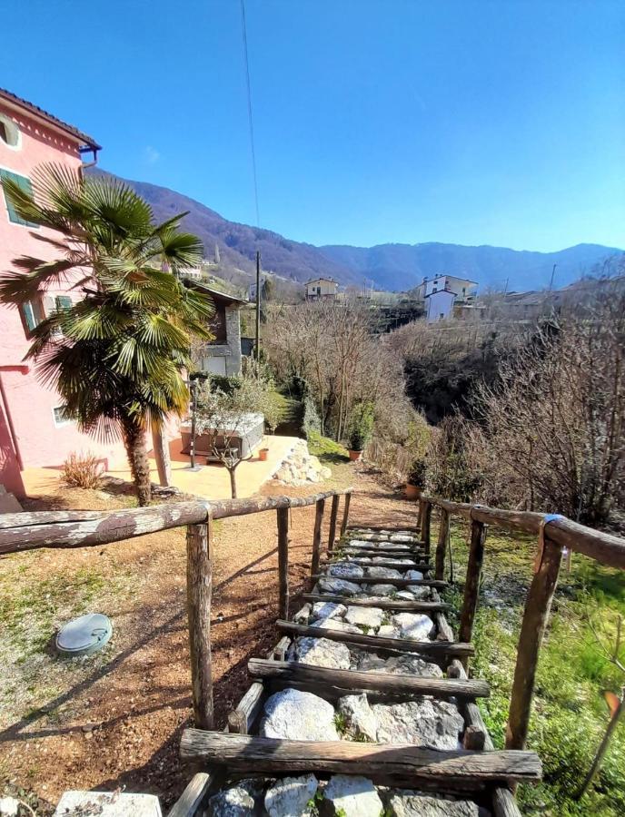 La Casa Rosa Di Segusino With Spa Jacuzzi In Garden Sequsino Kültér fotó